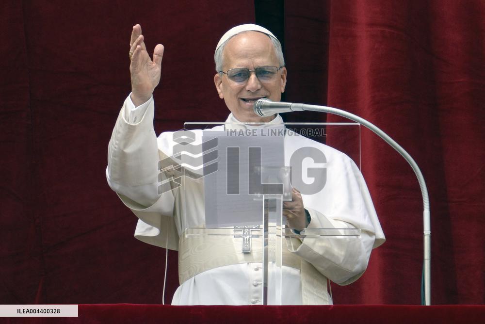 Pope Leo XIV Leads His First Regina Caeli Prayer - Vatican