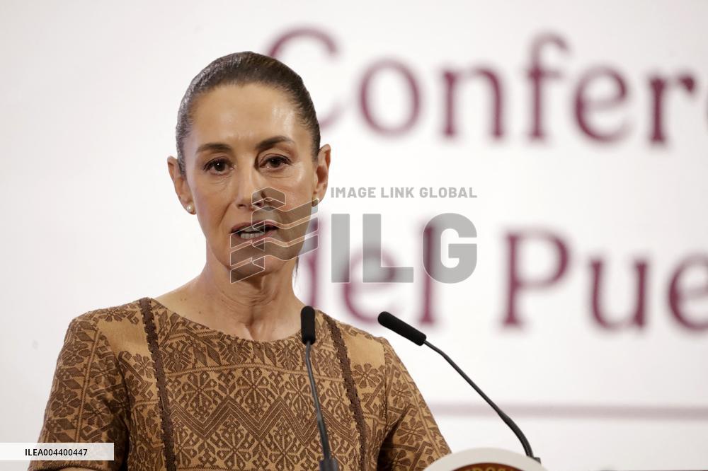 Mexico’s President Claudia Sheinbaum Holds Briefing