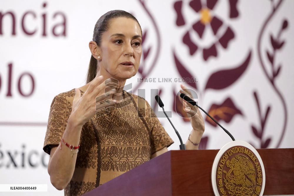 Mexico’s President Claudia Sheinbaum Holds Briefing