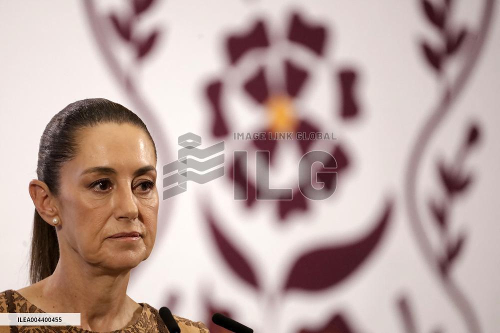 Mexico’s President Claudia Sheinbaum Holds Briefing