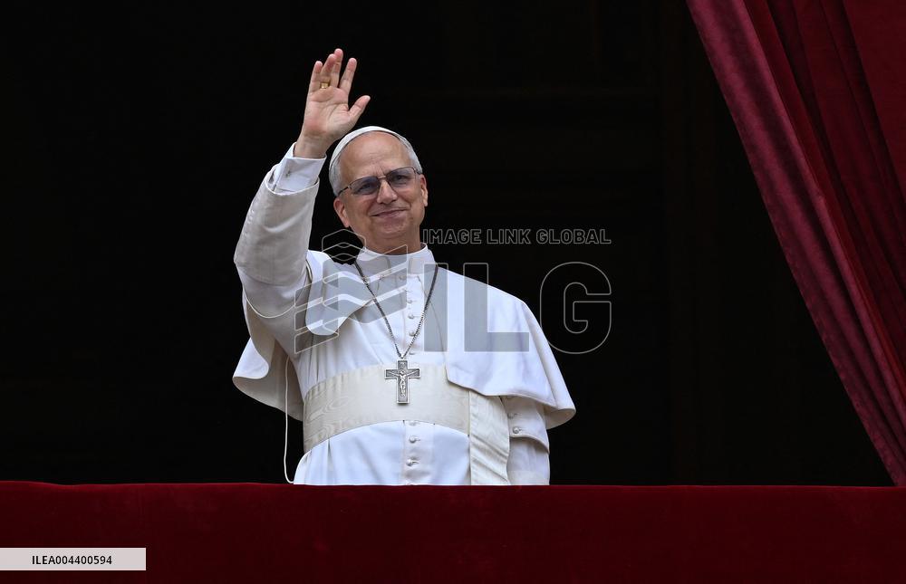 Pope Leo XIV Leads His First Regina Caeli Prayer - Vatican