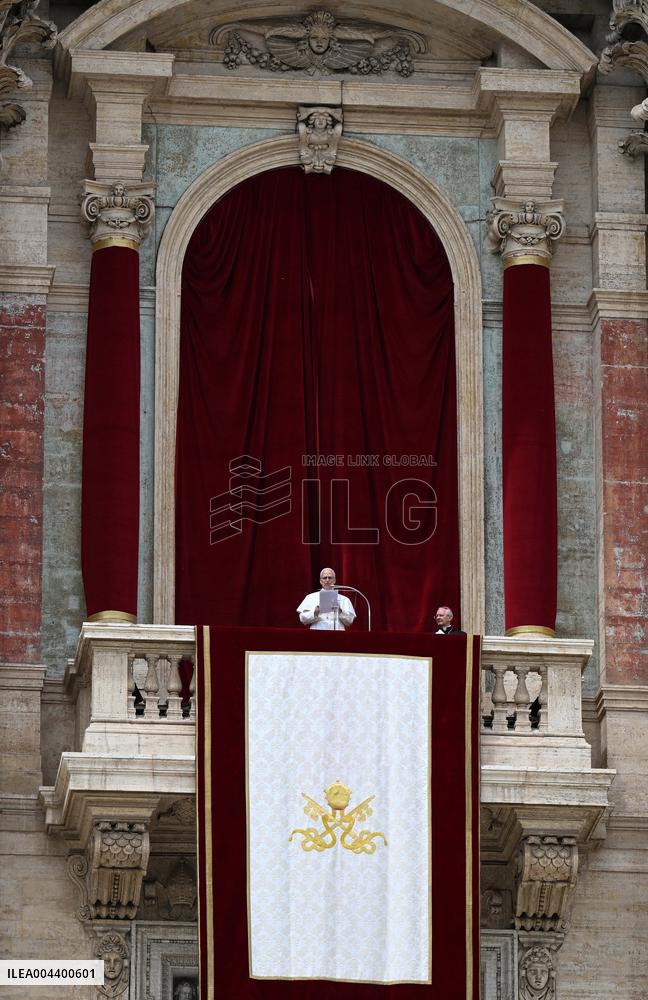 Pope Leo XIV Leads His First Regina Caeli Prayer - Vatican