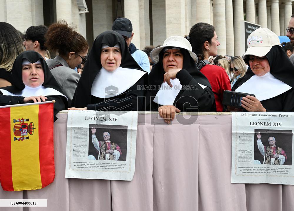 Pope Leo XIV Leads His First Regina Caeli Prayer - Vatican