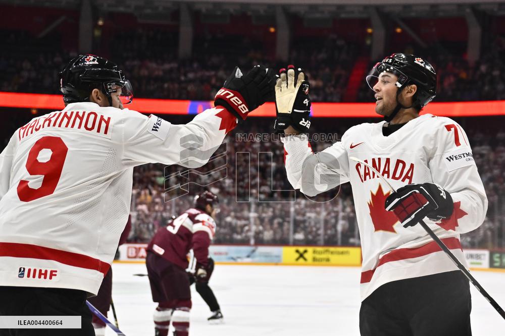 ICE HOCKEY WC LATVIA-CANADA