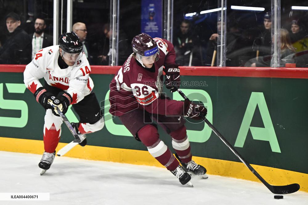 ICE HOCKEY WC LATVIA-CANADA