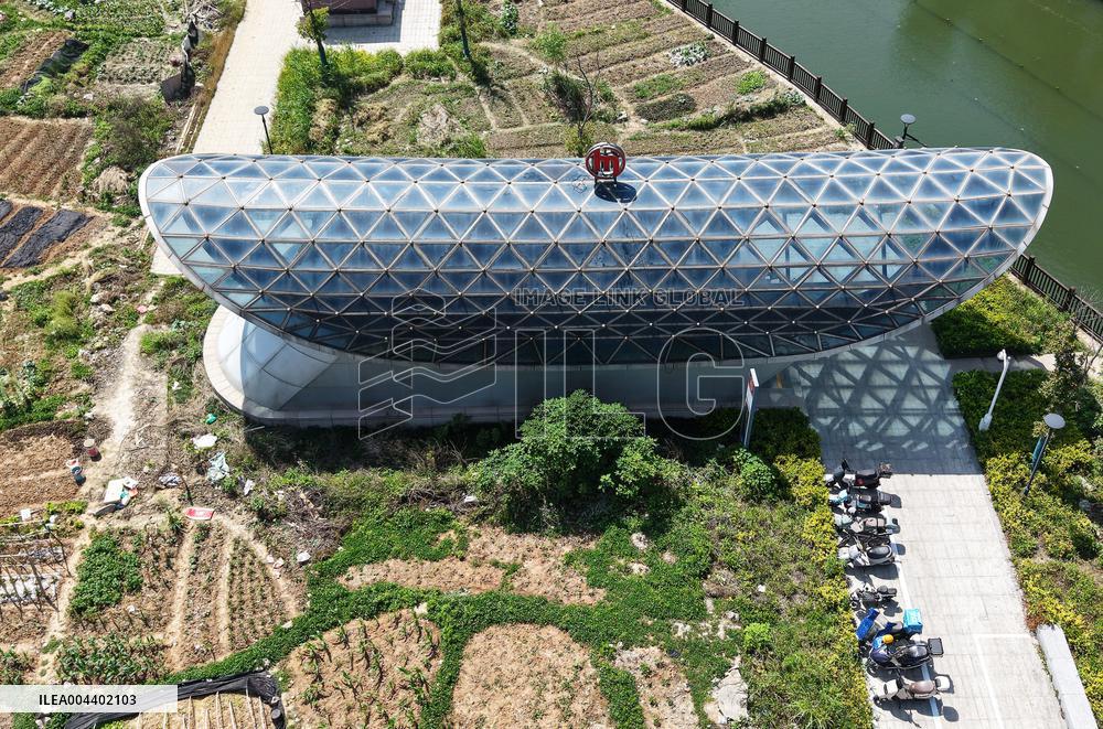 Subway Station Entrances And Exits Resembling Coffins in Hangzhou