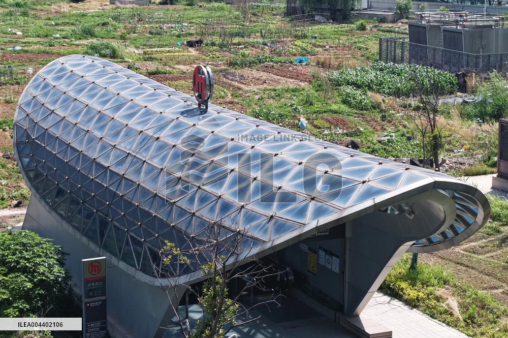 Subway Station Entrances And Exits Resembling Coffins in Hangzhou
