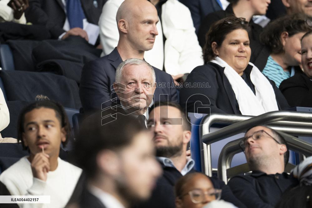VIPs At Ligue Feminine Semi Final Match - PSG v Paris FC - Paris