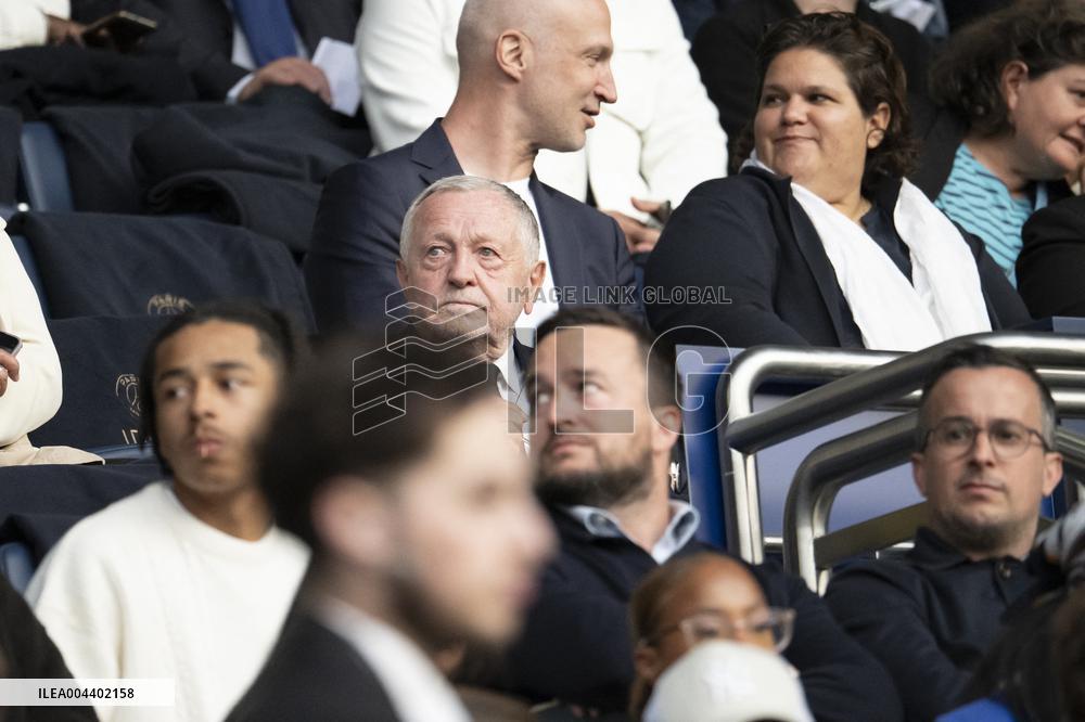 VIPs At Ligue Feminine Semi Final Match - PSG v Paris FC - Paris