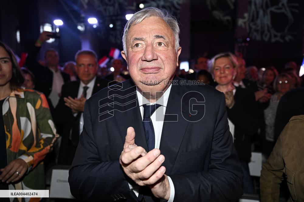 Bruno Retailleau At End-Of-Campaign Meeting - Boulogne-Billancourt