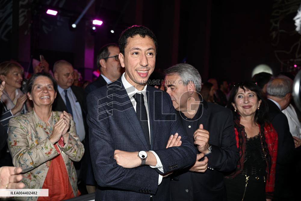 Bruno Retailleau At End-Of-Campaign Meeting - Boulogne-Billancourt