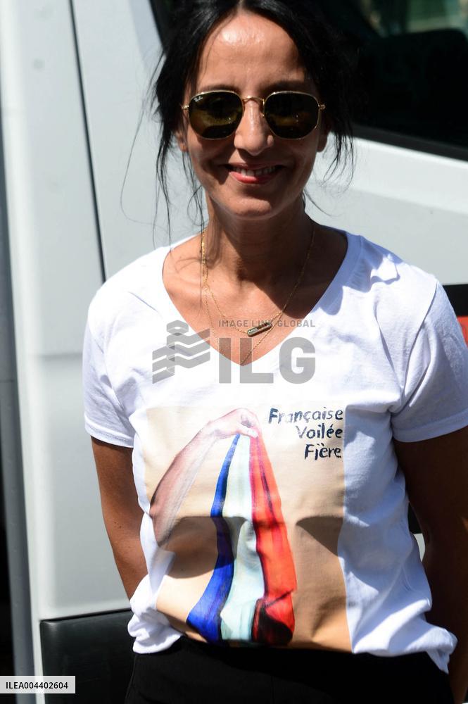 Jean-Luc Melenchon Joins March Against Islamophobia - Paris