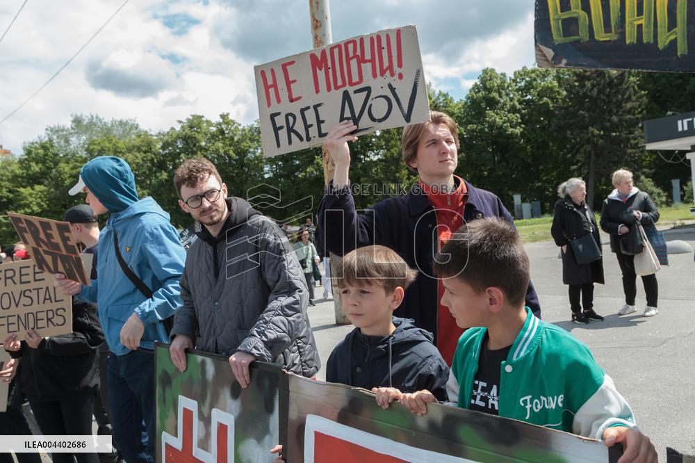FreeAzov rally in Kyiv