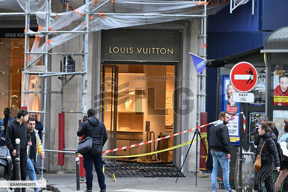 Louis Vuitton Store in Paris Hit by Ram-Raid Burglary