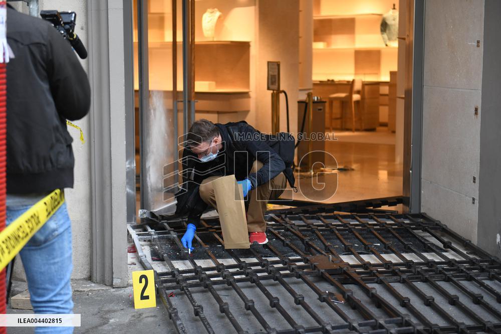 Louis Vuitton Store in Paris Hit by Ram-Raid Burglary