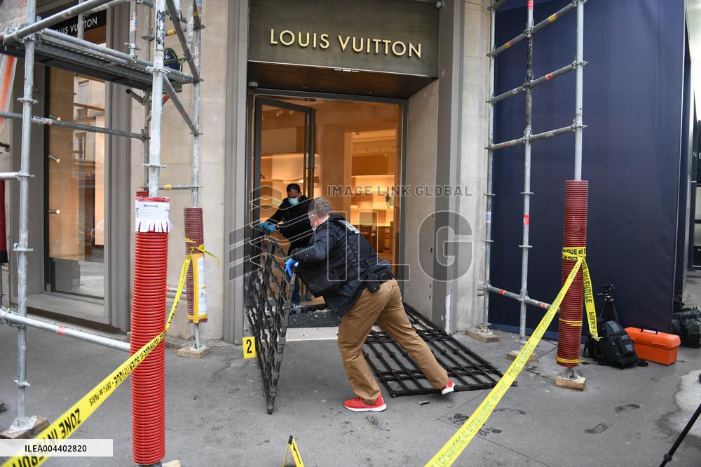 Louis Vuitton Store in Paris Hit by Ram-Raid Burglary