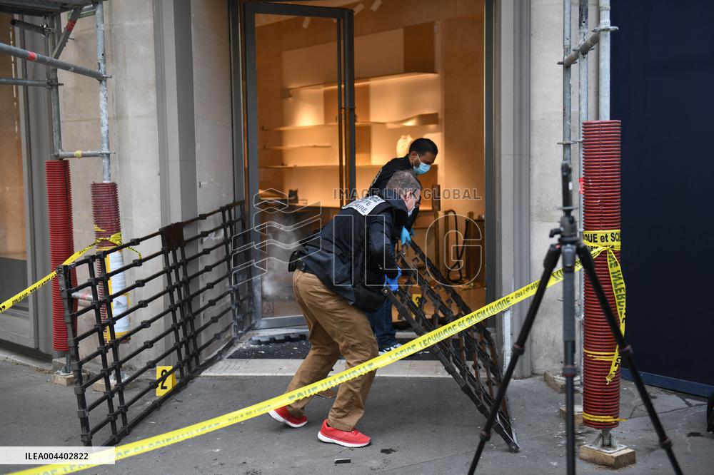 Louis Vuitton Store in Paris Hit by Ram-Raid Burglary