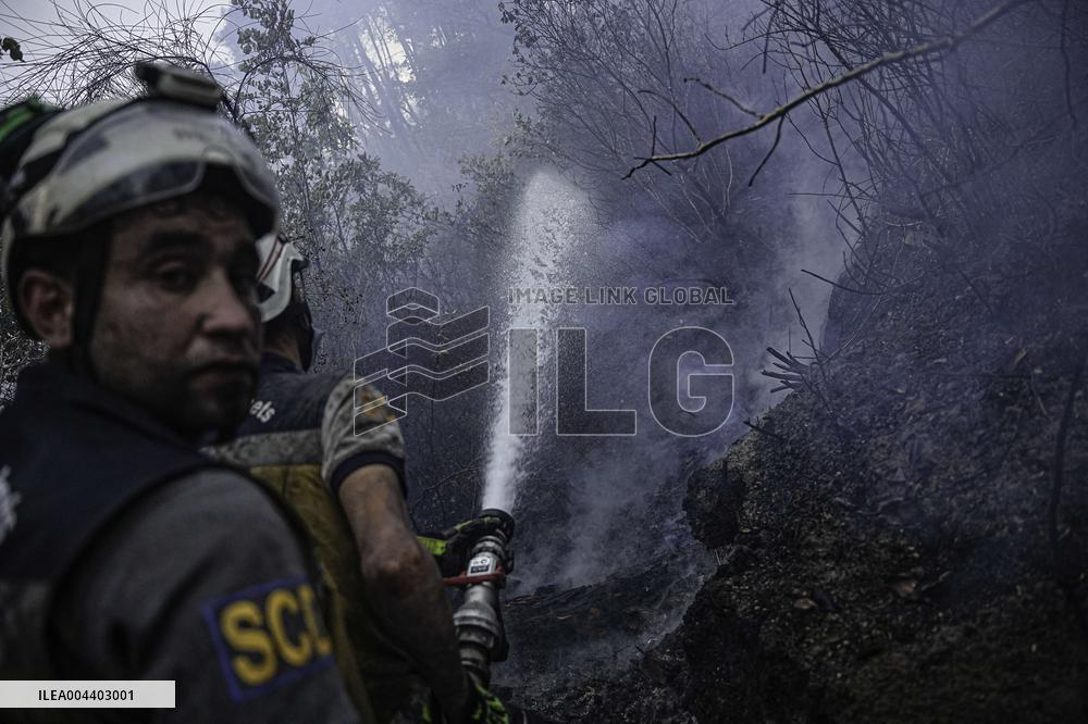 Fire in Bayirbucak - Syria