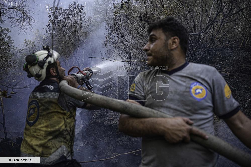 Fire in Bayirbucak - Syria