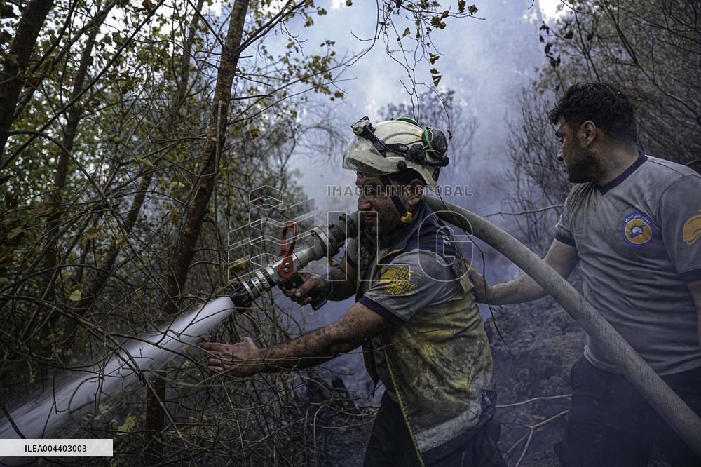 Fire in Bayirbucak - Syria