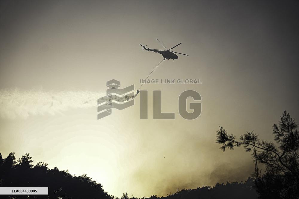 Fire in Bayirbucak - Syria