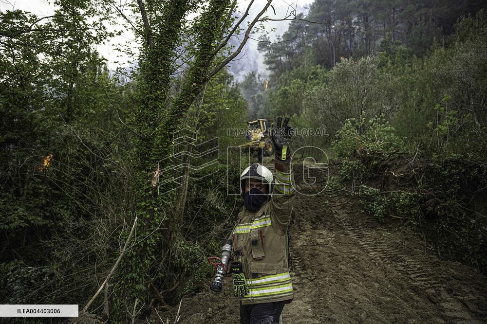 Fire in Bayirbucak - Syria