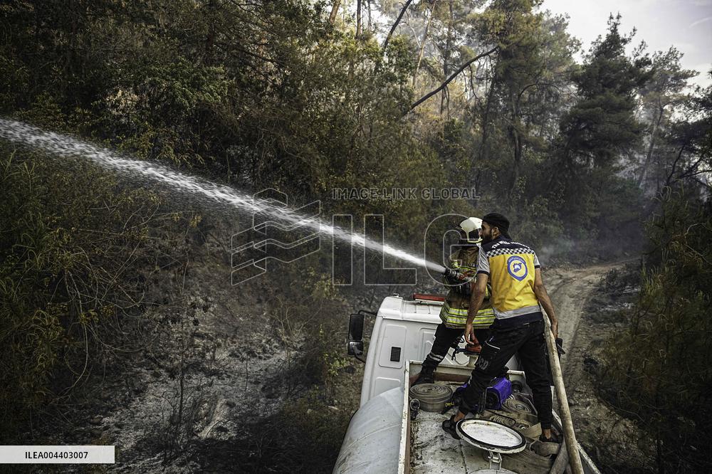 Fire in Bayirbucak - Syria