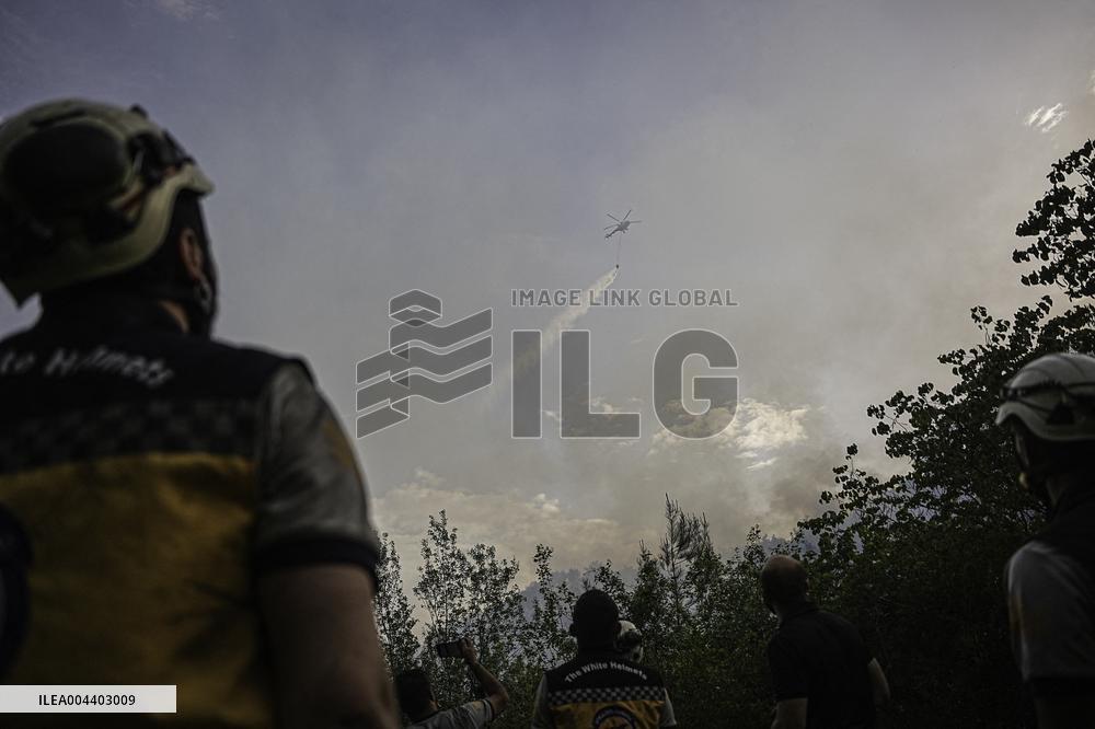 Fire in Bayirbucak - Syria