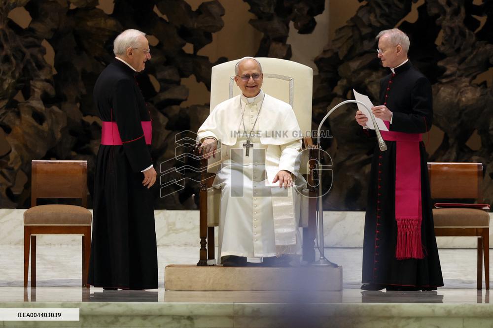 Pope Leo XIV Meets Representatives of The Media - Vatican