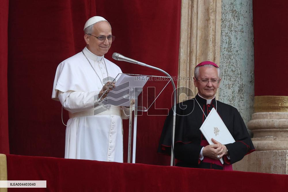 Pope Leo XIV Leads His First Regina Caeli Prayer - Vatican