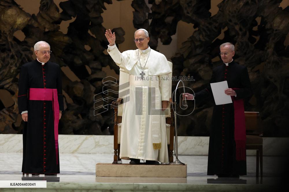 Pope Leo XIV Meets Representatives of The Media - Vatican