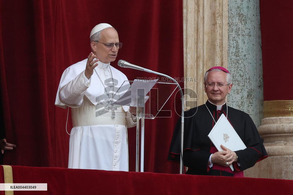 Pope Leo XIV Leads His First Regina Caeli Prayer - Vatican