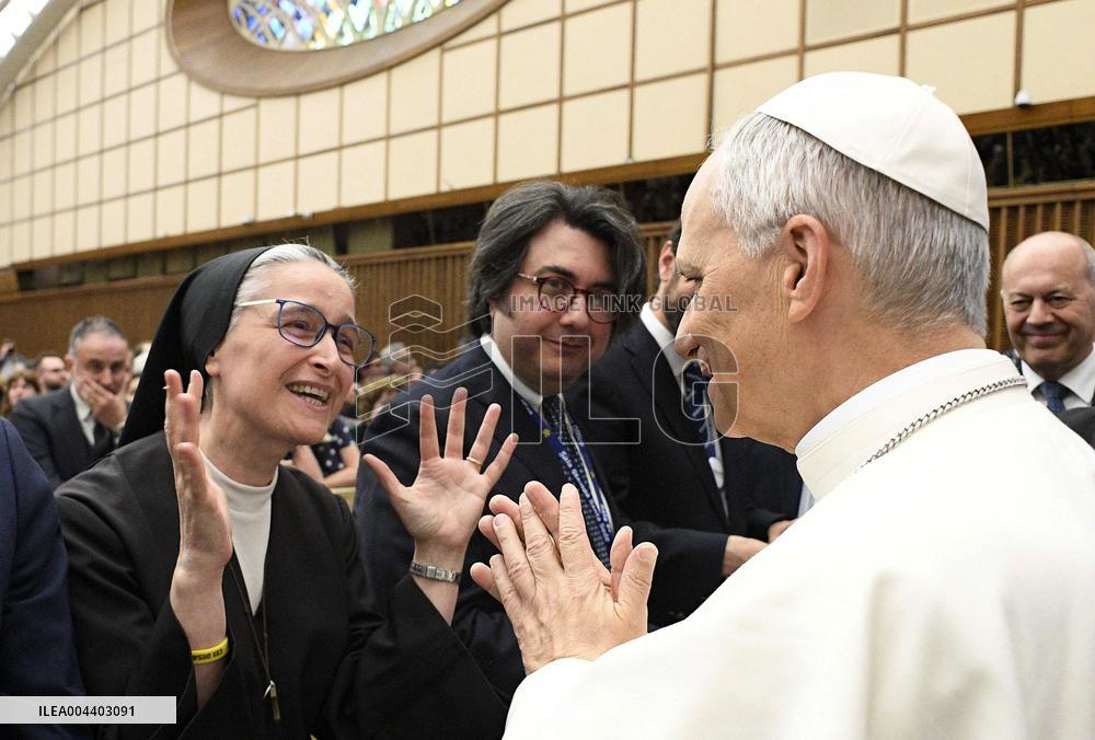 Pope Leo XIV Audience With Representatives Of The Media - Vatican