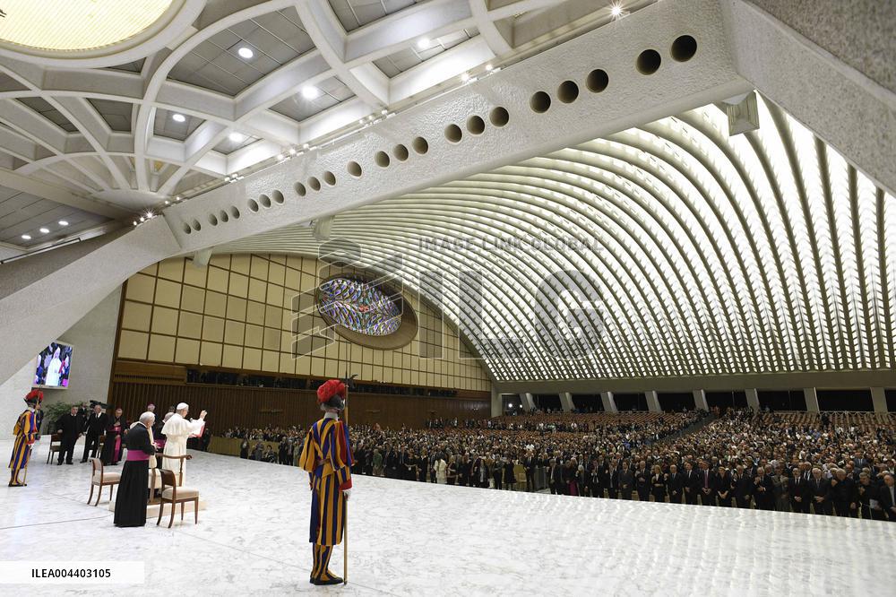 Pope Leo XIV Audience With Representatives Of The Media - Vatican