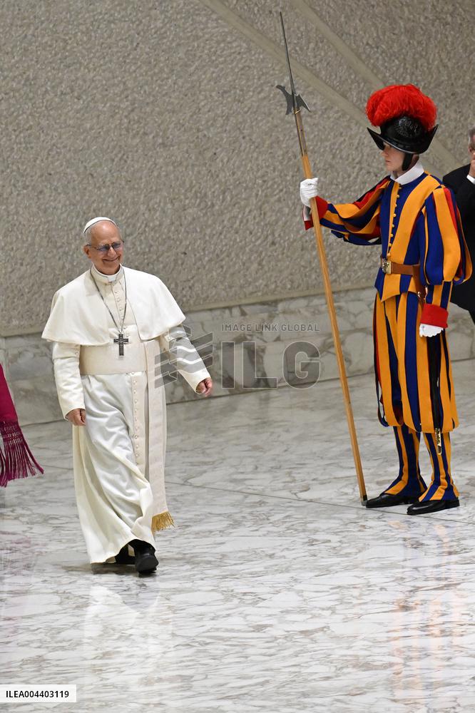Pope Leo XIV Audience With Representatives Of The Media - Vatican