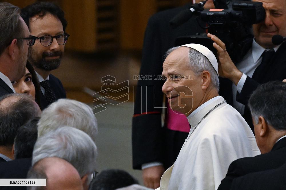 Pope Leo XIV Audience With Representatives Of The Media - Vatican