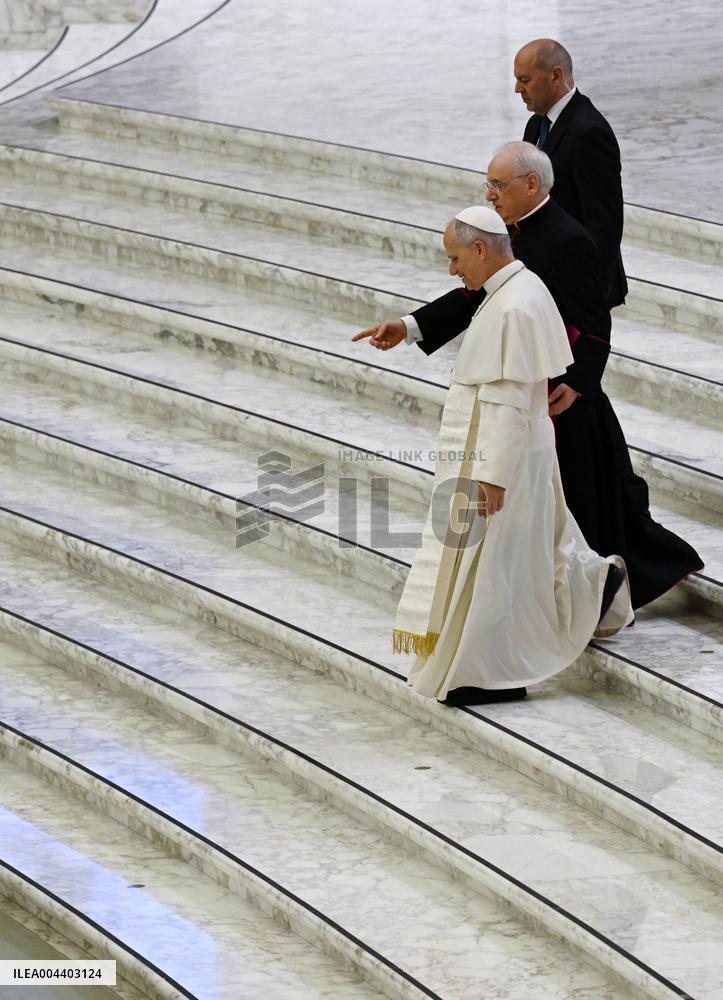 Pope Leo XIV Audience With Representatives Of The Media - Vatican