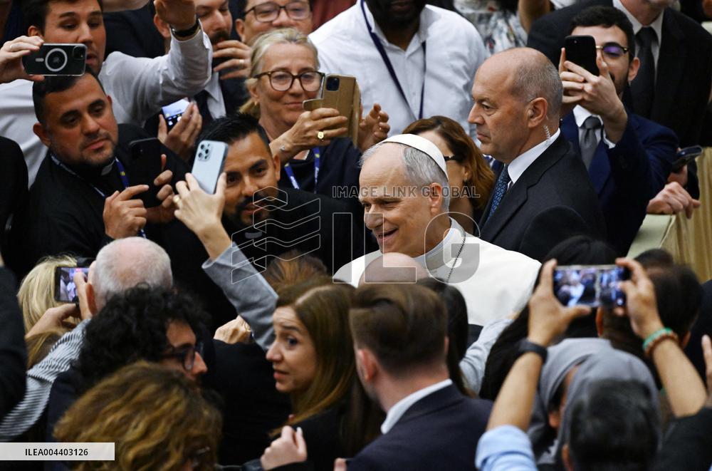 Pope Leo XIV Audience With Representatives Of The Media - Vatican