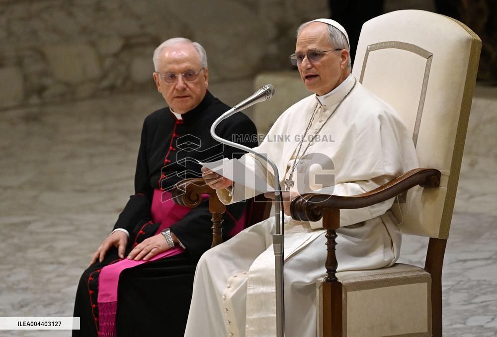 Pope Leo XIV Audience With Representatives Of The Media - Vatican
