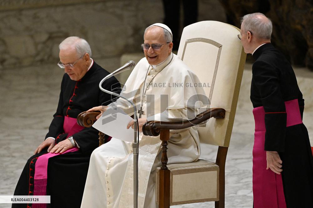 Pope Leo XIV Audience With Representatives Of The Media - Vatican