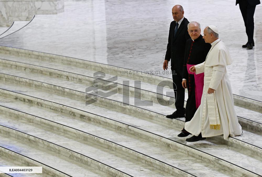 Pope Leo XIV Audience With Representatives Of The Media - Vatican