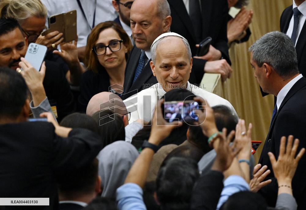 Pope Leo XIV Audience With Representatives Of The Media - Vatican