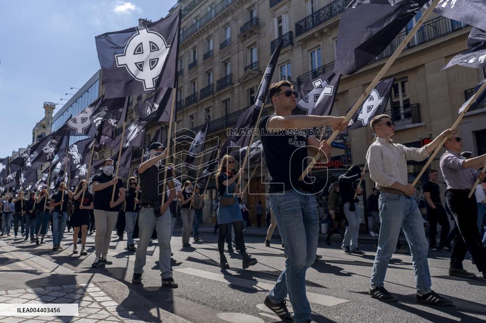 Neo-Fascist Demonstration - Paris