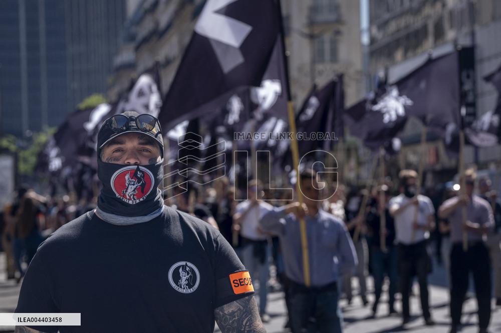 Neo-Fascist Demonstration - Paris