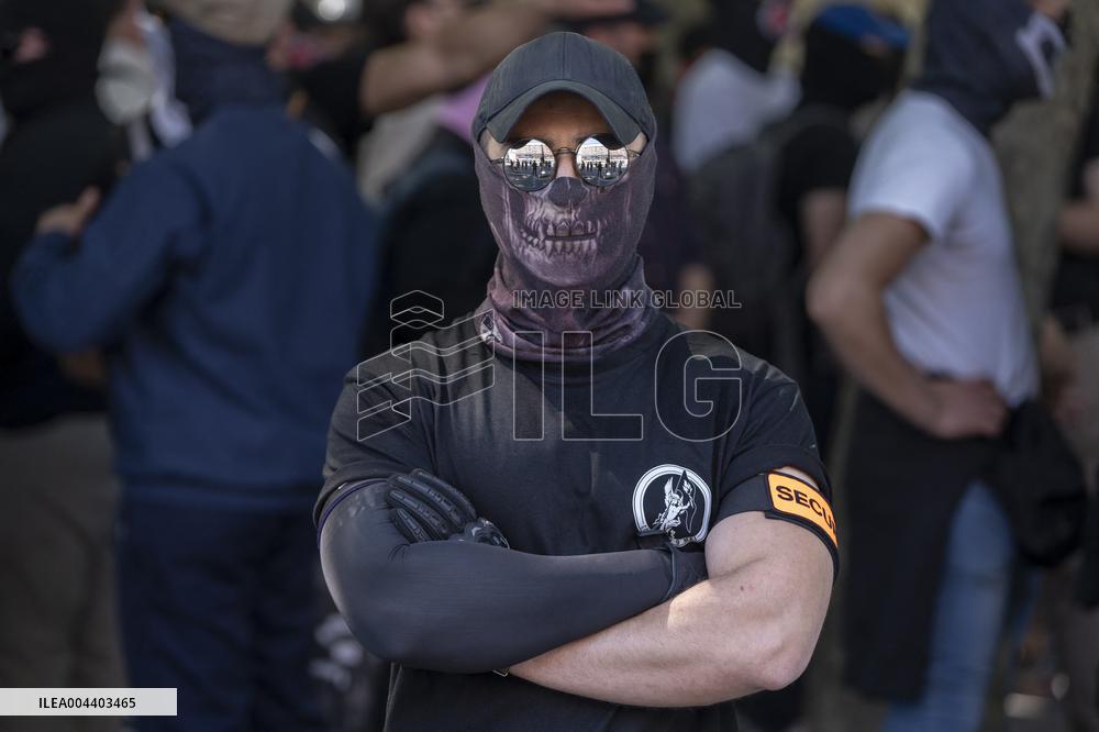Neo-Fascist Demonstration - Paris