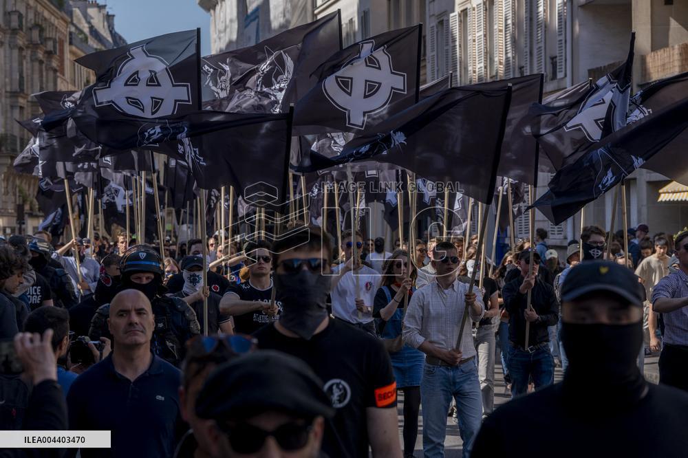 Neo-Fascist Demonstration - Paris
