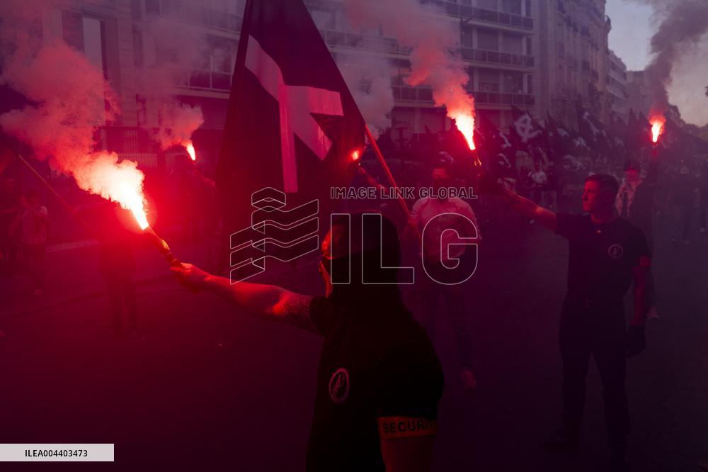 Neo-Fascist Demonstration - Paris