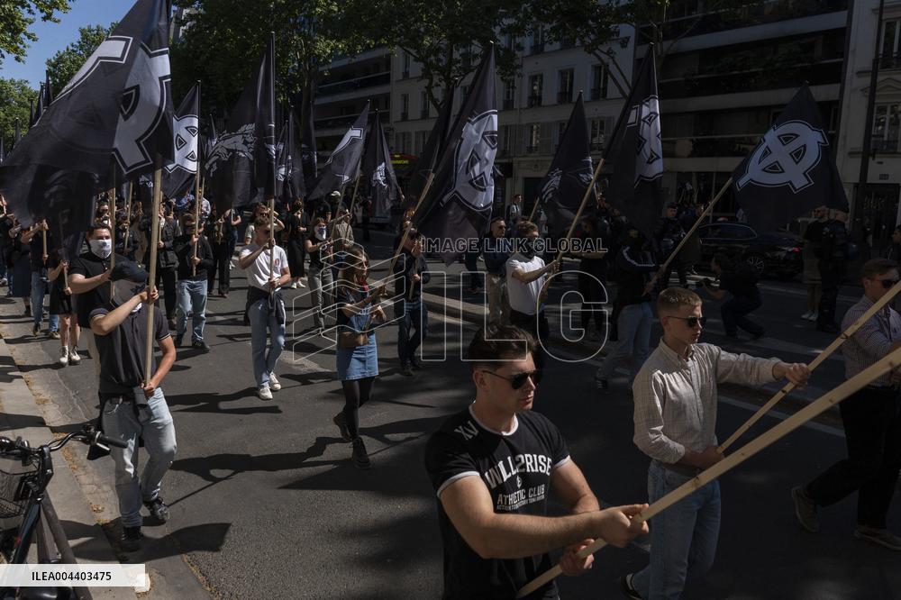 Neo-Fascist Demonstration - Paris
