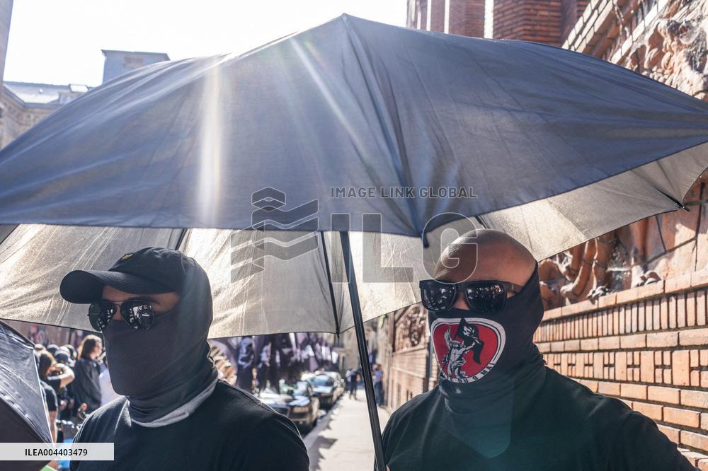 Neo-Fascist Demonstration - Paris