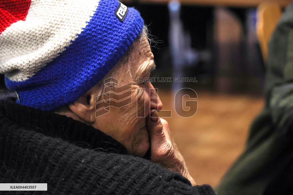 Evacuation transit centre in Kharkiv